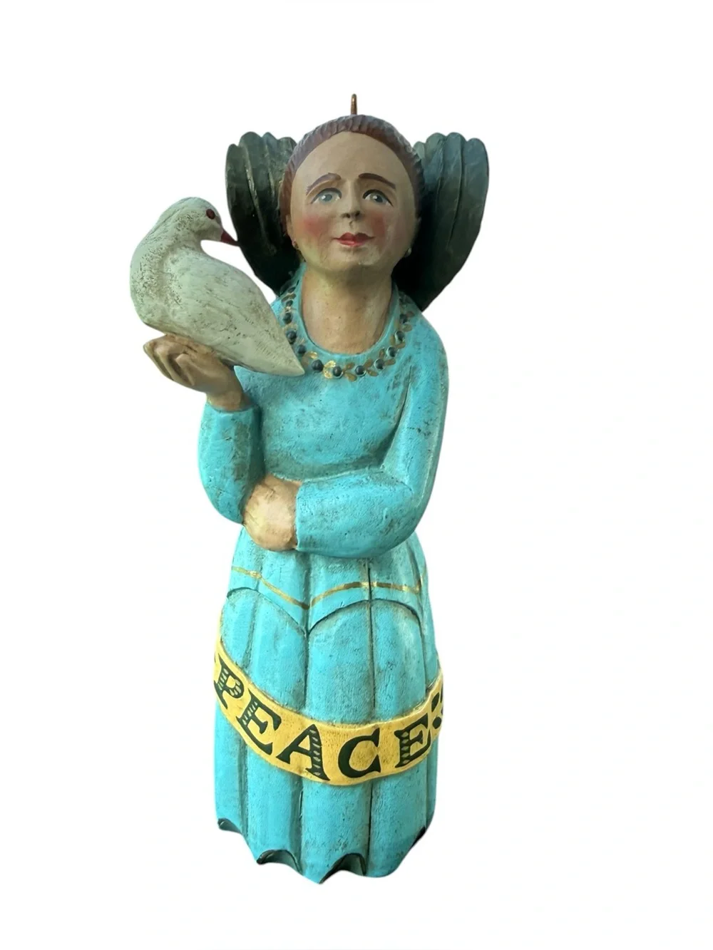 Leo Smith Folk Art ANGEL OF PEACE Ornament Limited Edition 1356/3500